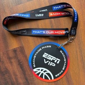 ESPN VIP Backstage Pass Lanyard 2024 Womens College Basketball Final Four CLE‎